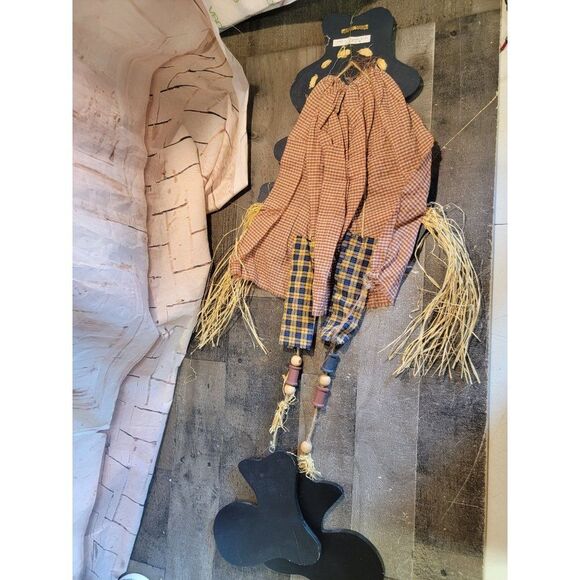 Happy harvest scarecrow fall sign Decor figure - Picture 5 of 7